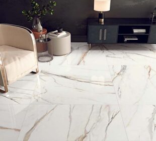 Timeless Elegance: Porcelain Tiles – Calacata Gold by Grespania